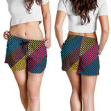 Party Lights On Women's Shorts