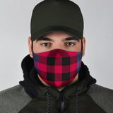 Perfect Red & Blue Tartan Design Protection Face Mask
