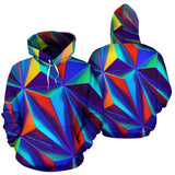 Crazy abstract colorful Triangle art Street Wear Unisex Hoodie