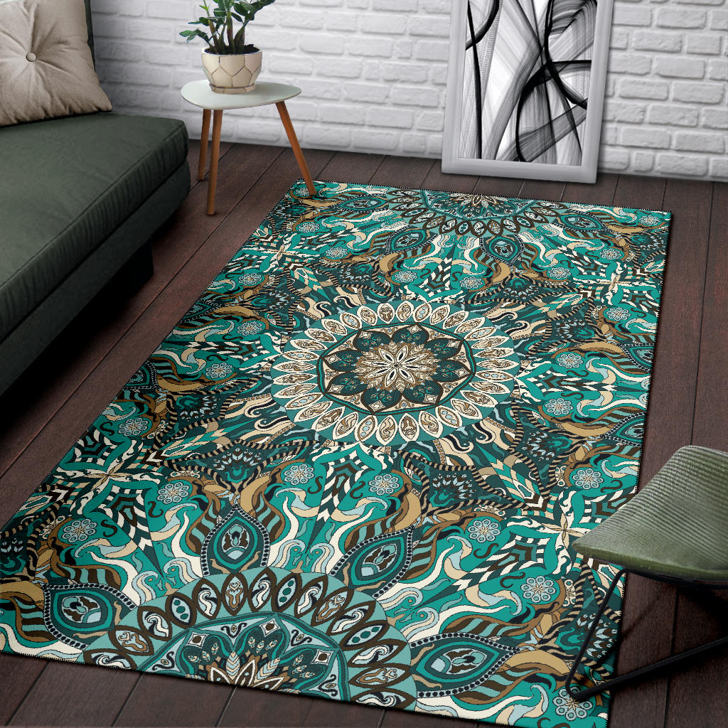 Ornamental Magical Green Dream Area Rug – This is iT Original
