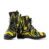 Racing Style Yellow & Black 2 Vibes Leather Boots