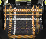 Black And Gold Chain Pet Seat Cover