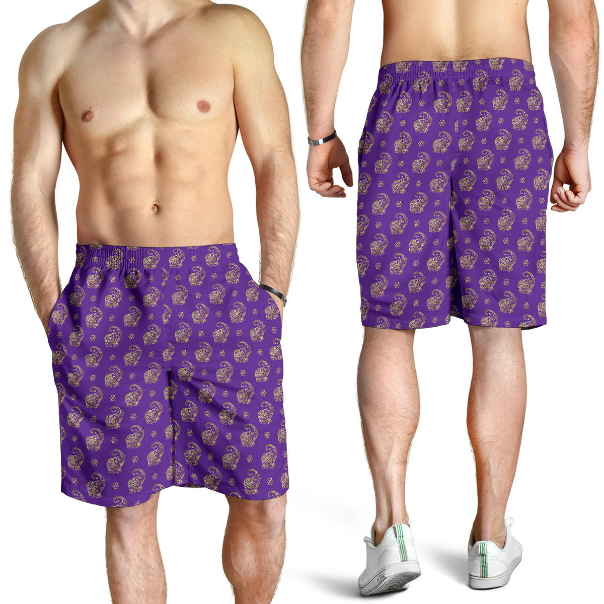 Lucky Purple Elephant Men's Shorts – This is iT Original
