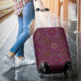 Flowery Mandala Mosaic Luggage Cover
