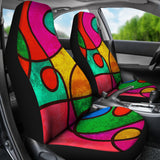 Funny Art Car Seat Cover