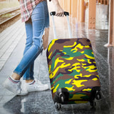 Yellow Neon Army Luggage Cover