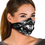Racing Army Style Grey & Red Vibes Premium Protection Face Mask
