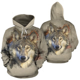 I Am A Wolf All Over Hoodie