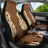 Brown Cat Society Car Seat Cover