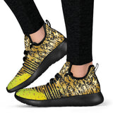 Energizing Neon Dots Mesh Knit Sneakers