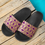Purple Baroque Slide Sandals