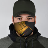 Luxury Black & Gold Style With Stripes Design Special Protection Face Mask