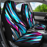 Racing Style Blue & Pink Colors Car Seat Covers