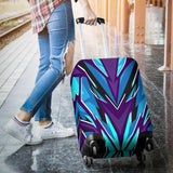 Racing Style Ocean Blue & Violet Vibes Luggage Cover