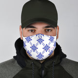 Traditional Blue & White Mandala Design Three Protection Face Mask
