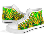Racing Brazil Style Green & Yellow Vibes High Top Shoes