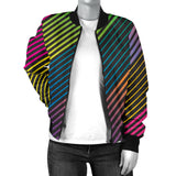 Party Lights On Women's Bomber Jacket