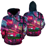 Real Neon In City With Sexy Women's Design All Over Hoodie