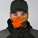 Racing Style Orange & Yellow Stripes One Protection Face Mask