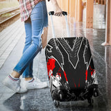 Racing Style Black & Red Vibes Luggage Cover