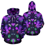This is iT Original - Black Melancholy Place & Neon Colors Jellyfish Rave Party Hoodie