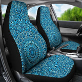 Sky Blue Mandala Car Seat Cover