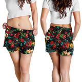 Lovely Mystical Red Flower Garden Women's Shorts