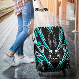 Racing Style Ice Blue & Black Vibes Luggage Cover