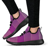 Glamour Purple Mesh Knit Sneakers