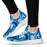 Blue Bubble Marble 2 Mesh Knit Sneakers