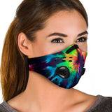 Colorful Rainbow Tie Dye Style Premium Protection Face Mask