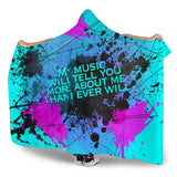 My music will tell you more about me than I ever will. Street Art Design Hooded Blanket