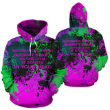 Boss Girl Quotes Hoodie Collection. Becoming strong start in head