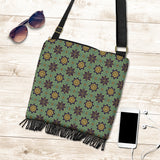 Ornamental Floral Luxury Crossbody Boho Handbag