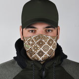 Bestseller Brown Mosaic Art Mandala Design Protection Face Mask