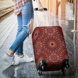 Red Spiritual Mandala Luggage Cover
