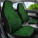 Oriental Green Love Car Seat Cover