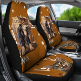 Brown Rock Cat Car Seat Cover