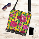 Luxury Rose Crossbody Boho Handbag