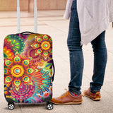 Floral Mandala Luggage Cover