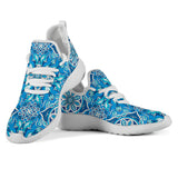Blue Boho Magical World Mesh Knit Sneakers