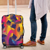Glittering Army Dots Luggage Cover