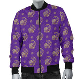 Lucky Purple Elephant Men's Bomber Jacket