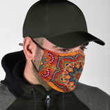 Bestseller Orange Art Mandala Design Protection Face Mask