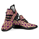 Purple Baroque Mesh Knit Sneakers