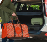Luxury Orange Bandana Style Travel Bag