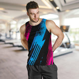 Colorful Racing Style Men's Tank Top