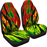 Racing Samba Style Red & Yellow Vibes Car Seat Covers