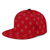 Luxury Royal Wild Red Bandana Style Paisley Design Snapback Hat