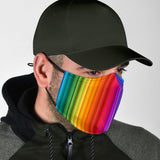 Rainbow Stripe Art Two Protection Face Mask